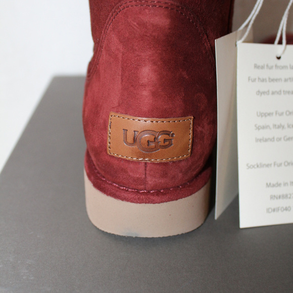 UGG ABREE SHORT SUEDE SHEARLING BOOTS NEW‎ - Picture 8 of 8